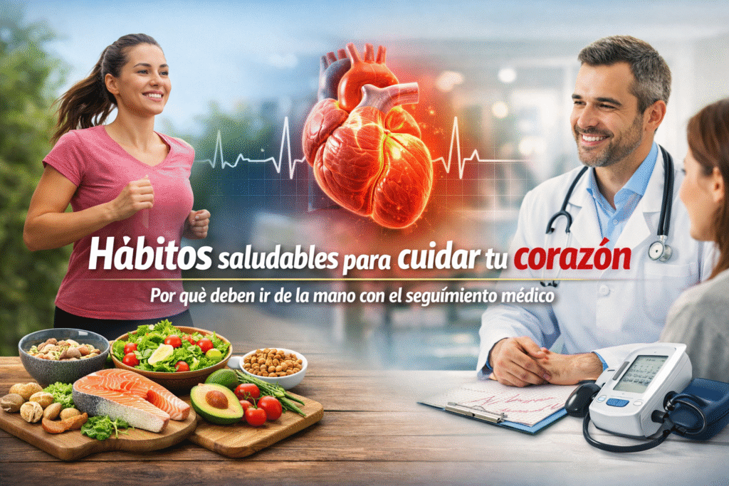Hábitos saludables para cuidar tu corazón: por qué deben ir de la mano con el seguimiento médico