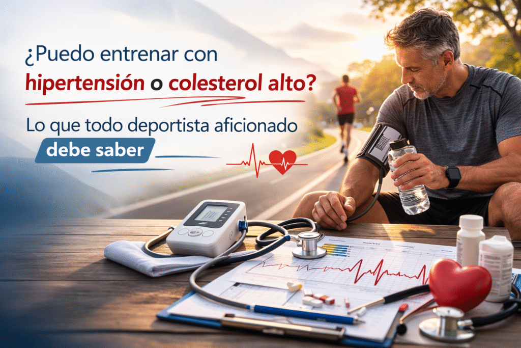 ¿Puedo entrenar con hipertensión o colesterol alto? Lo que todo deportista aficionado debe saber