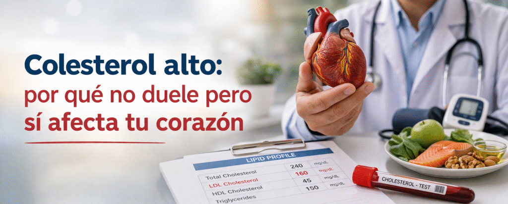 Colesterol alto: por qué no duele pero sí afecta tu corazón